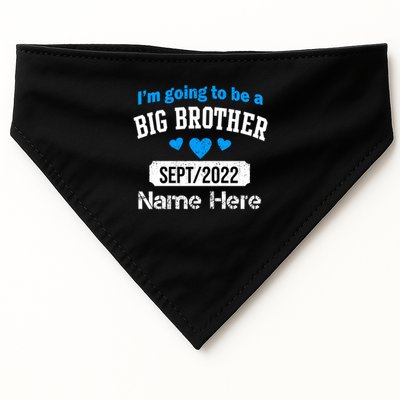 Personalize Big Brother Custom Date And Name USA-Made Doggie Bandana
