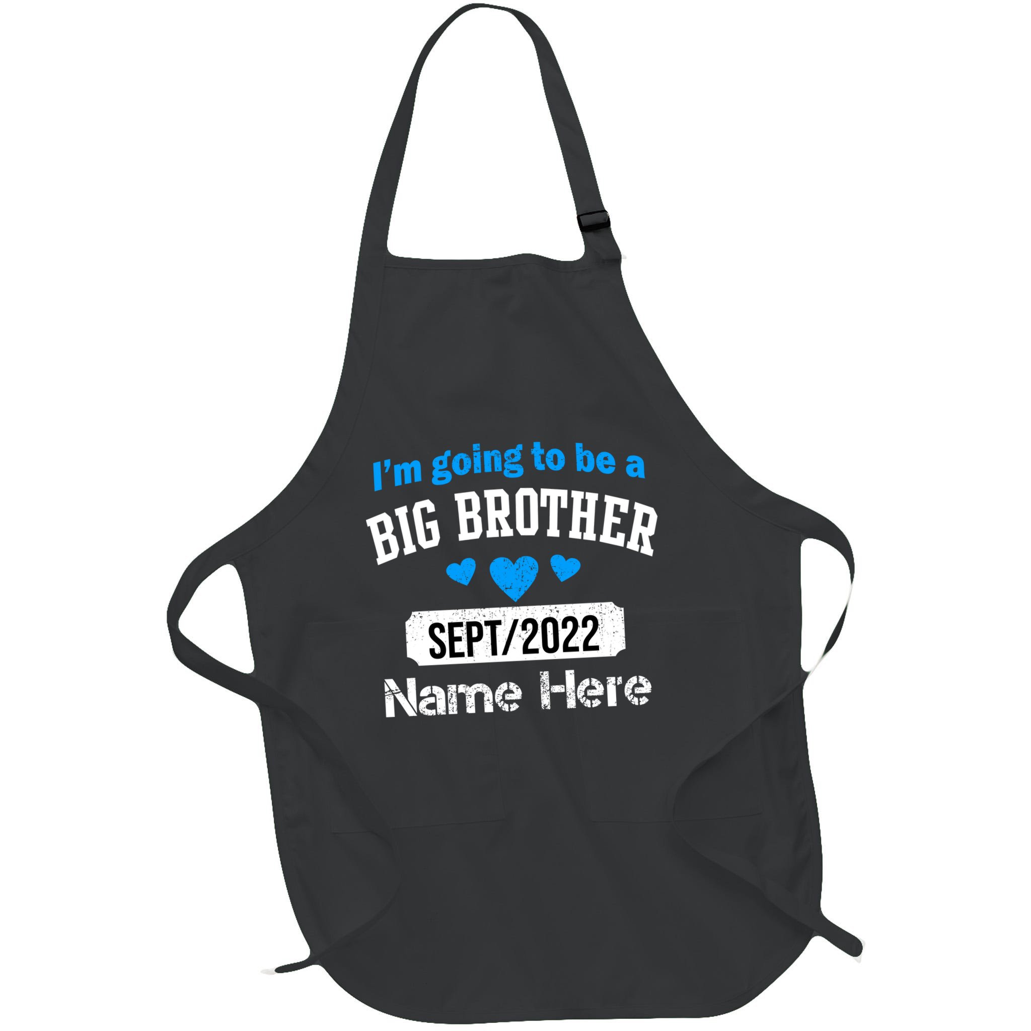 Personalize Big Brother Custom Date And Name Apron