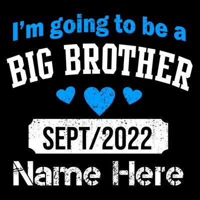 Personalize Big Brother Custom Date And Name T-Shirt
