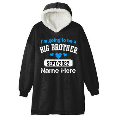 Personalize Big Brother Custom Date And Name Hooded Wearable Blanket