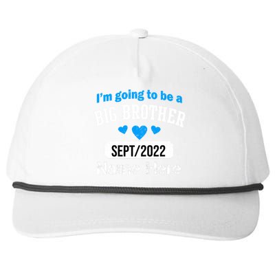 Personalize Big Brother Custom Date And Name Snapback Five-Panel Rope Hat