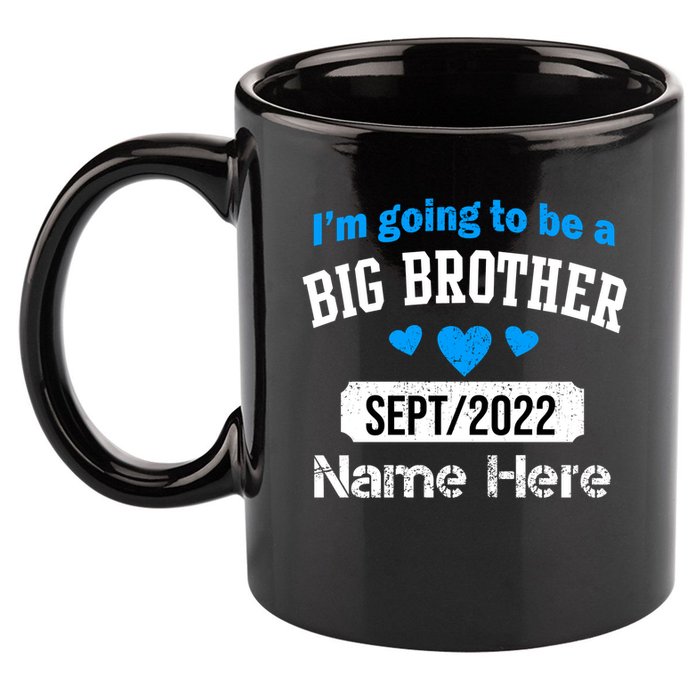 Personalize Big Brother Custom Date And Name 11oz C Handle Ceramic Mug
