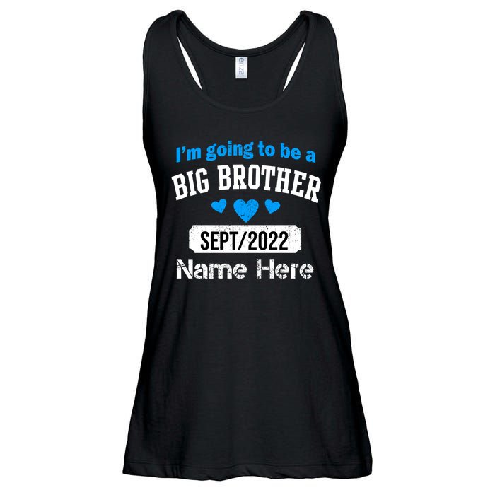 Personalize Big Brother Custom Date And Name Ladies Essential Flowy Tank