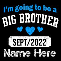 Personalize Big Brother Custom Date And Name 16 in Basic Backpack