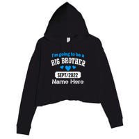 Personalize Big Brother Custom Date And Name Crop Fleece Hoodie