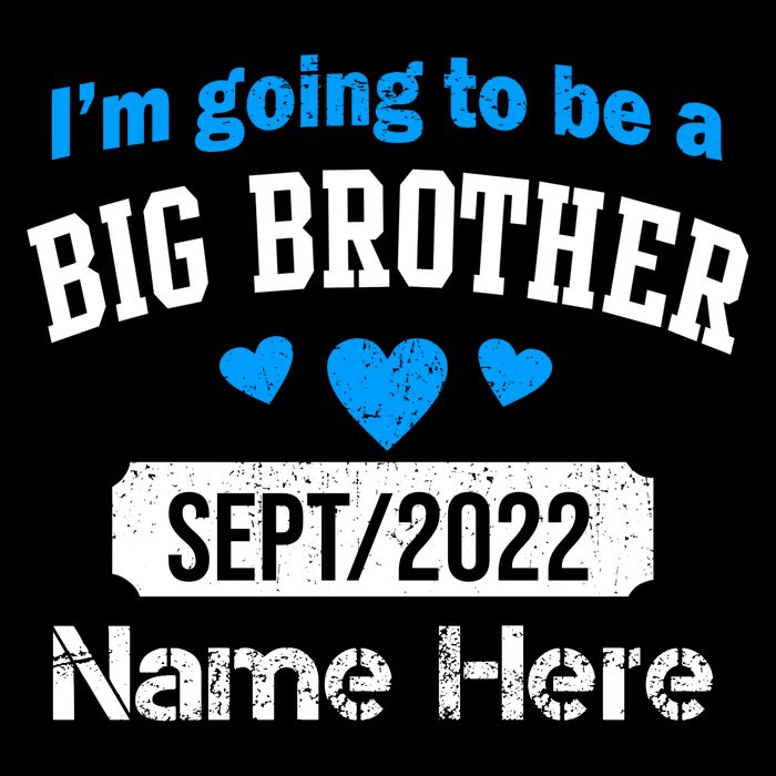 Personalize Big Brother Custom Date And Name Bag