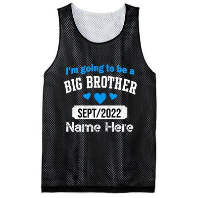 Personalize Big Brother Custom Date And Name Mesh Reversible Basketball Jersey Tank