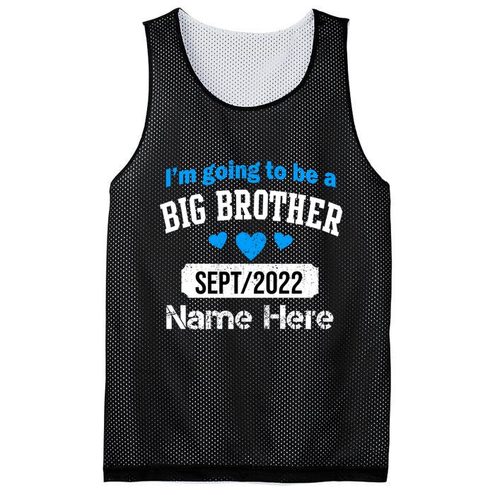 Personalize Big Brother Custom Date And Name Mesh Reversible Basketball Jersey Tank