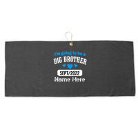 Personalize Big Brother Custom Date And Name Large Microfiber Waffle Golf Towel