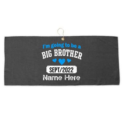 Personalize Big Brother Custom Date And Name Large Microfiber Waffle Golf Towel