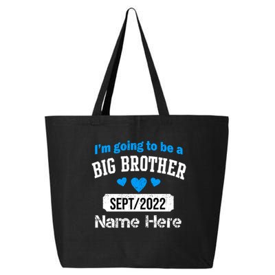Personalize Big Brother Custom Date And Name 25L Jumbo Tote