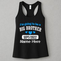 Personalize Big Brother Custom Date And Name Womens Tank Top