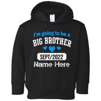 Personalize Big Brother Custom Date And Name Toddler Hoodie