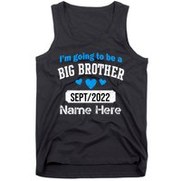 Personalize Big Brother Custom Date And Name Tank Top