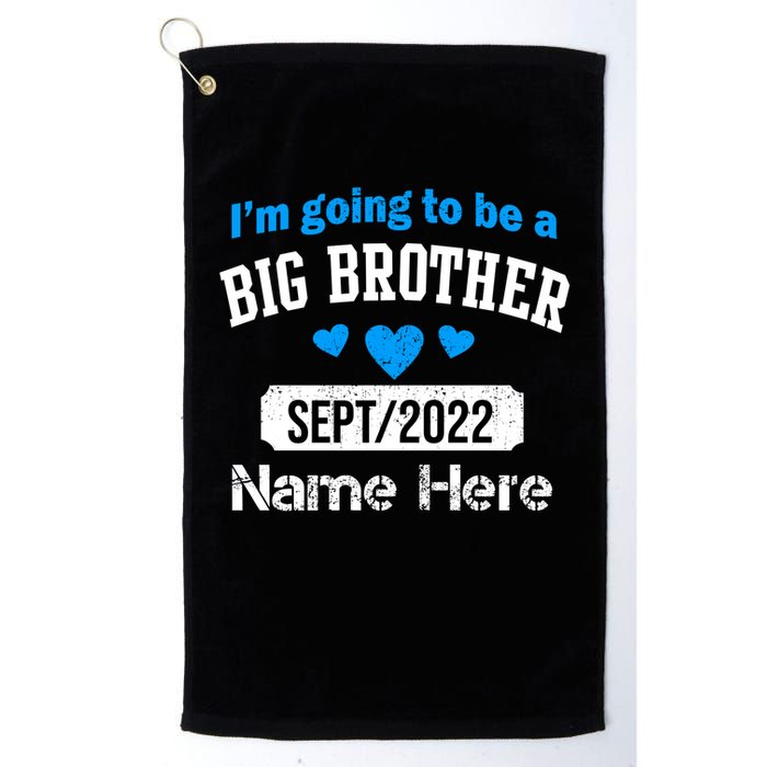Personalize Big Brother Custom Date And Name Golf Towel