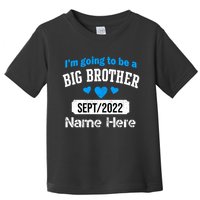Personalize Big Brother Custom Date And Name Toddler T-Shirt