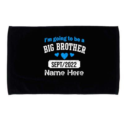 Personalize Big Brother Custom Date And Name Microfiber Hand Towel