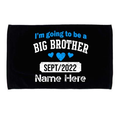 Personalize Big Brother Custom Date And Name Microfiber Hand Towel