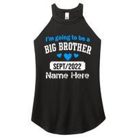 Personalize Big Brother Custom Date And Name Women's Perfect Tri Rocker Tank