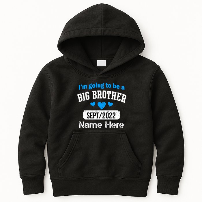 Personalize Big Brother Custom Date And Name Kids Hoodie