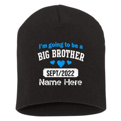 Personalize Big Brother Custom Date And Name Short Acrylic Beanie