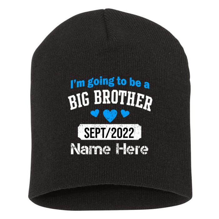 Personalize Big Brother Custom Date And Name Short Acrylic Beanie