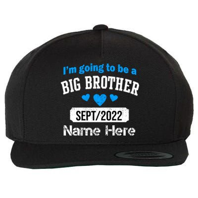 Personalize Big Brother Custom Date And Name Wool Snapback Cap