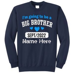 Personalize Big Brother Custom Date And Name Sweatshirt