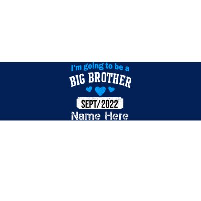 Personalize Big Brother Custom Date And Name Bumper Sticker