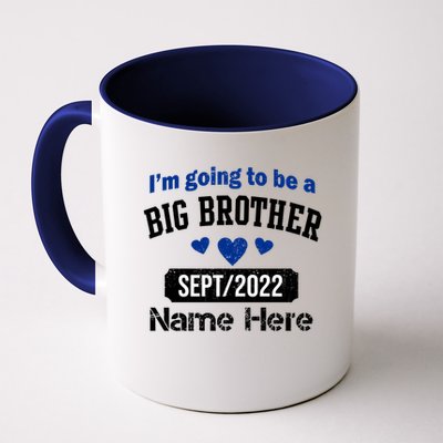 Personalize Big Brother Custom Date And Name Mug