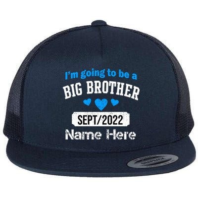 Personalize Big Brother Custom Date And Name Flat Bill Trucker Hat