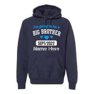 Personalize Big Brother Custom Date And Name Premium Hoodie