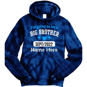 Personalize Big Brother Custom Date And Name Tie Dye Hoodie