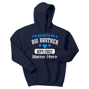 Personalize Big Brother Custom Date And Name Kids Hoodie