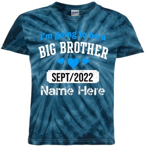 Personalize Big Brother Custom Date And Name Kids Tie-Dye T-Shirt