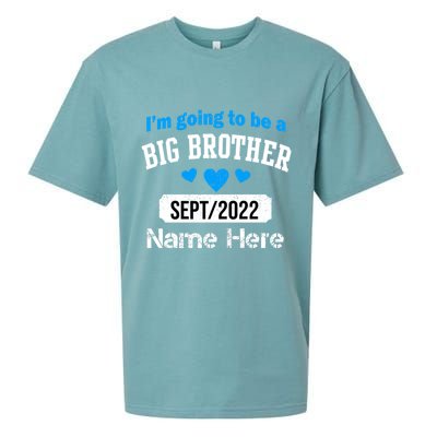Personalize Big Brother Custom Date And Name Sueded Cloud Jersey T-Shirt