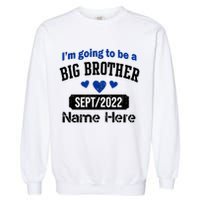 Personalize Big Brother Custom Date And Name Garment-Dyed Sweatshirt
