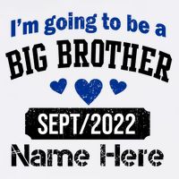 Personalize Big Brother Custom Date And Name Garment-Dyed Sweatshirt