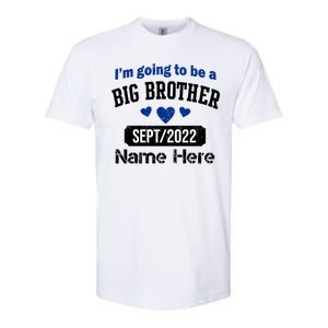 Personalize Big Brother Custom Date And Name Softstyle CVC T-Shirt