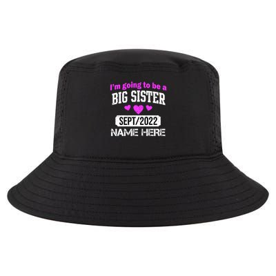 Personalize Big Sister Est Custom Year And Name  Cool Comfort Performance Bucket Hat