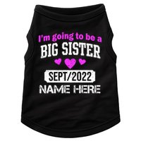 Personalize Big Sister Est Custom Year And Name  Doggie Tank