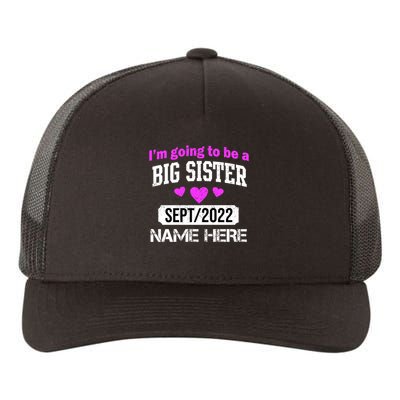 Personalize Big Sister Est Custom Year And Name  Yupoong Adult 5-Panel Trucker Hat