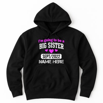Personalize Big Sister Est Custom Year And Name  Hoodie
