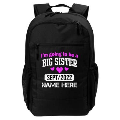 Personalize Big Sister Est Custom Year And Name  Backpack