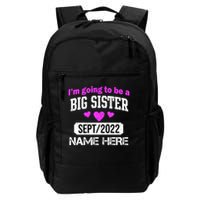 Personalize Big Sister Est Custom Year And Name  Backpack