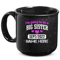 Personalize Big Sister Est Custom Year And Name  15oz Campfire Ceramic Mug