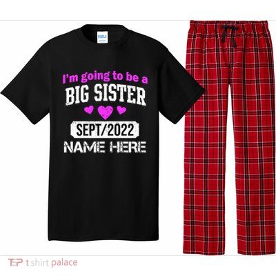 Personalize Big Sister Est Custom Year And Name  Pajama Set