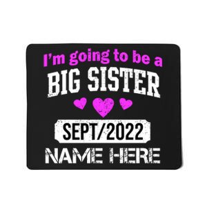 Personalize Big Sister Est Custom Year And Name  Mousepad