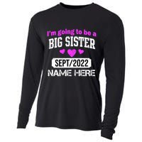 Personalize Big Sister Est Custom Year And Name  Cooling Performance Long Sleeve Crew