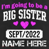 Personalize Big Sister Est Custom Year And Name  25L Jumbo Tote